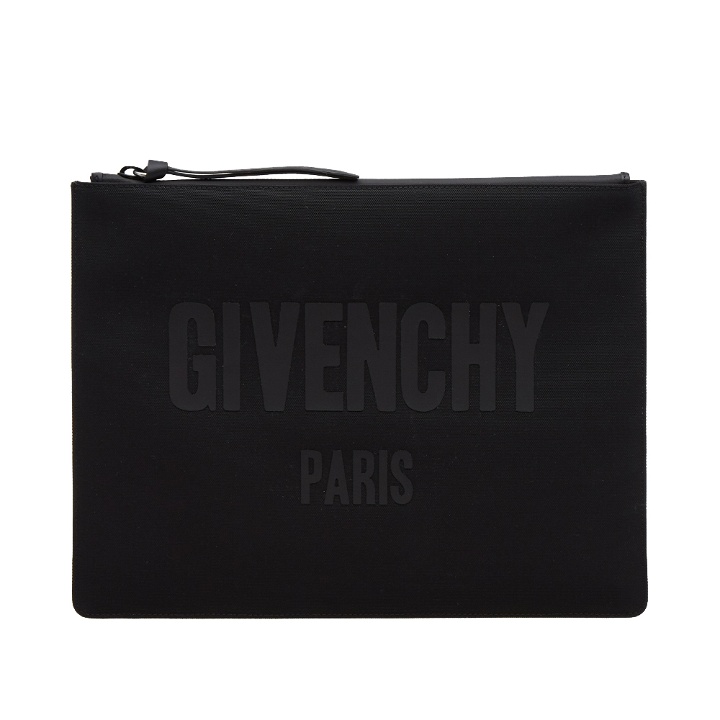 Photo: Givenchy Cordura Logo Zip Pouch
