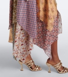 Zimmermann Fairlight patchwork silk midi dress