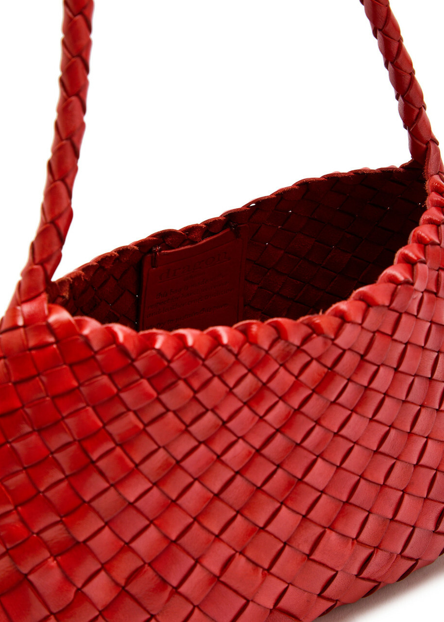 Dragon Diffusion Rosanna Woven Leather Shoulder bag - Red - One Size