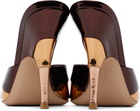 Gianvito Rossi Burgundy & Pink Marea Heeled Sandals