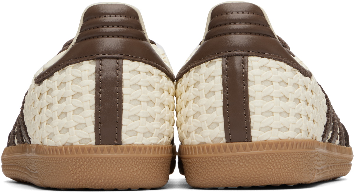 adidas Originals Off-White & Brown Samba OG Sneakers