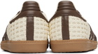 adidas Originals Off-White & Brown Samba OG Sneakers