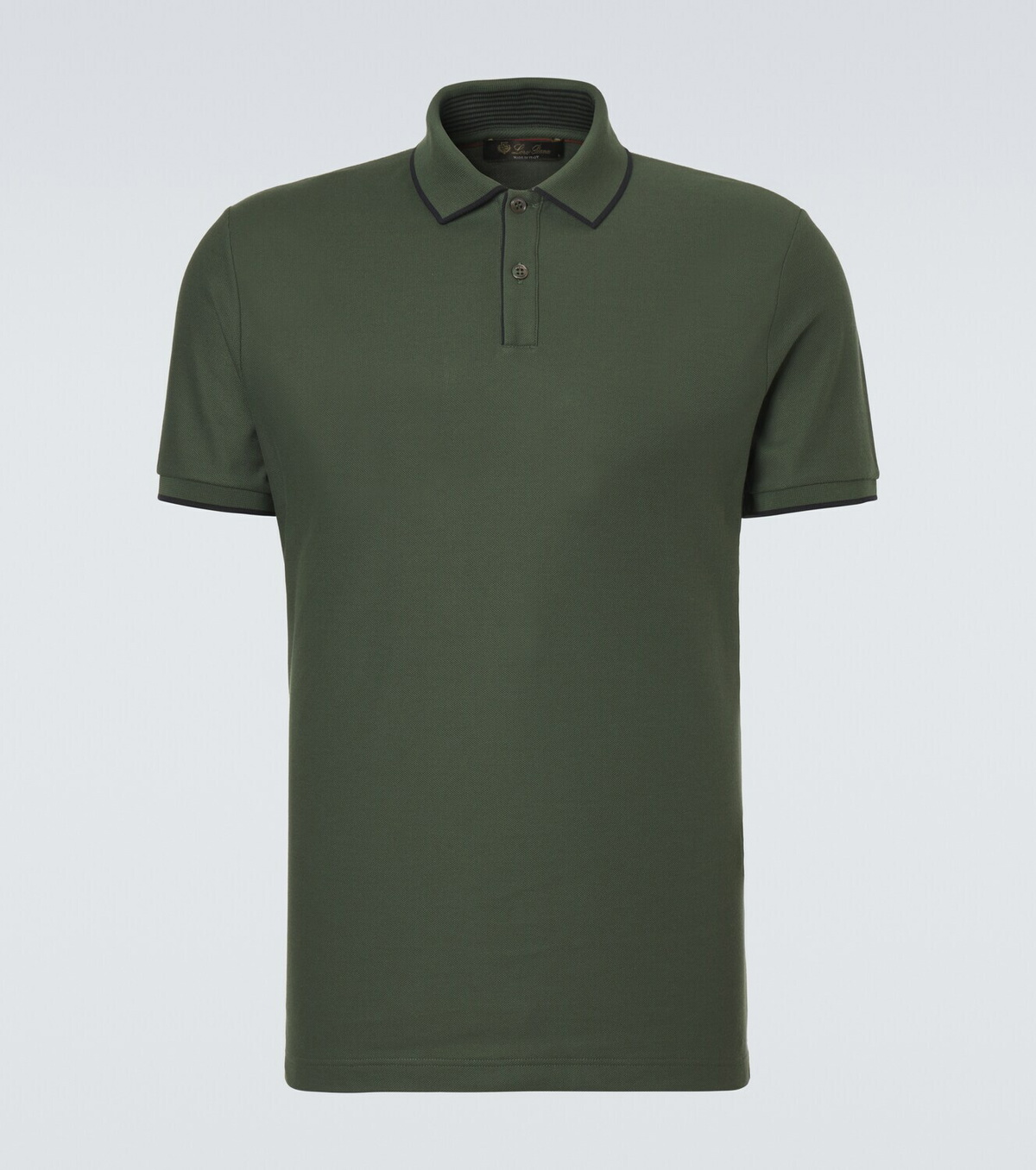 Loro Piana Brentwood cotton-blend piqué polo shirt