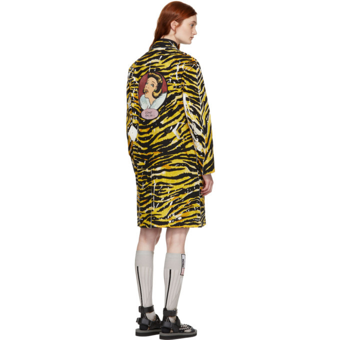 コート PRADA Printed Cotton Coat Prada Printed Cotton Single-Breasted Coat - Coats - Free