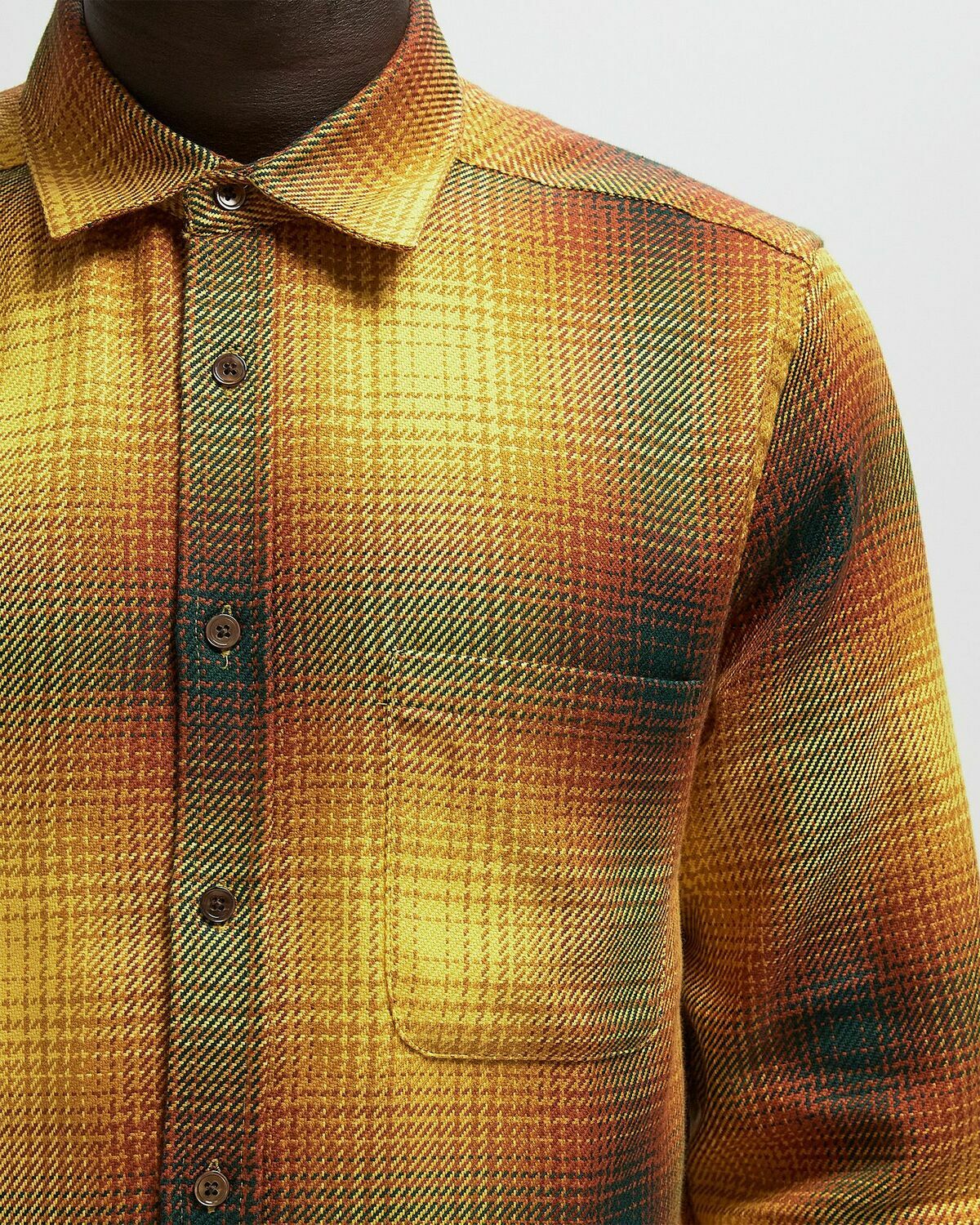 Portuguese Flannel HARVEST yellow Mens Longsleefe