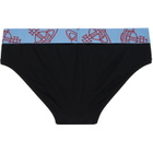 Vivienne Westwood Two-Pack Black Slip Band Briefs