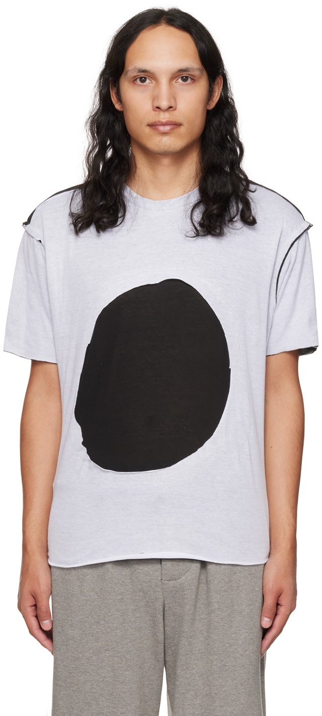 Photo: Edward Cuming SSENSE Exclusive White & Black Circle Window T-Shirt