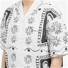 Jacquemus Men's Jean Horse Vacation Shirt in Black/White
