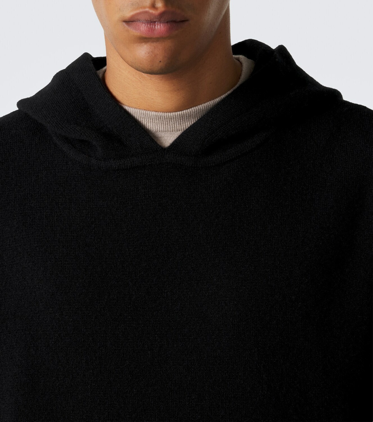 God's True Cashmere Cashmere hoodie with tiger's eye