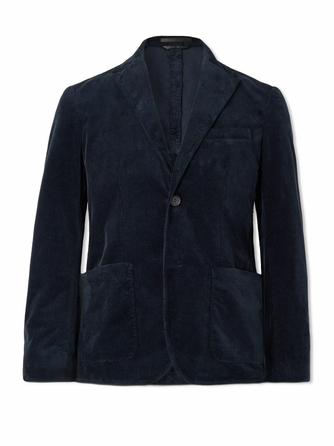 Sunspel - Cotton-Blend Corduroy Blazer - Blue