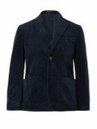 Sunspel - Cotton-Blend Corduroy Blazer - Blue