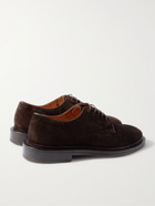 MR P. - Lucien Suede Derby Shoes - Brown