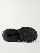 Balenciaga - Track Faux Fur-Lined Nylon, Mesh and Rubber Sneakers - Black