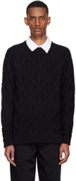 Palmes Black Organic Cotton Sweater
