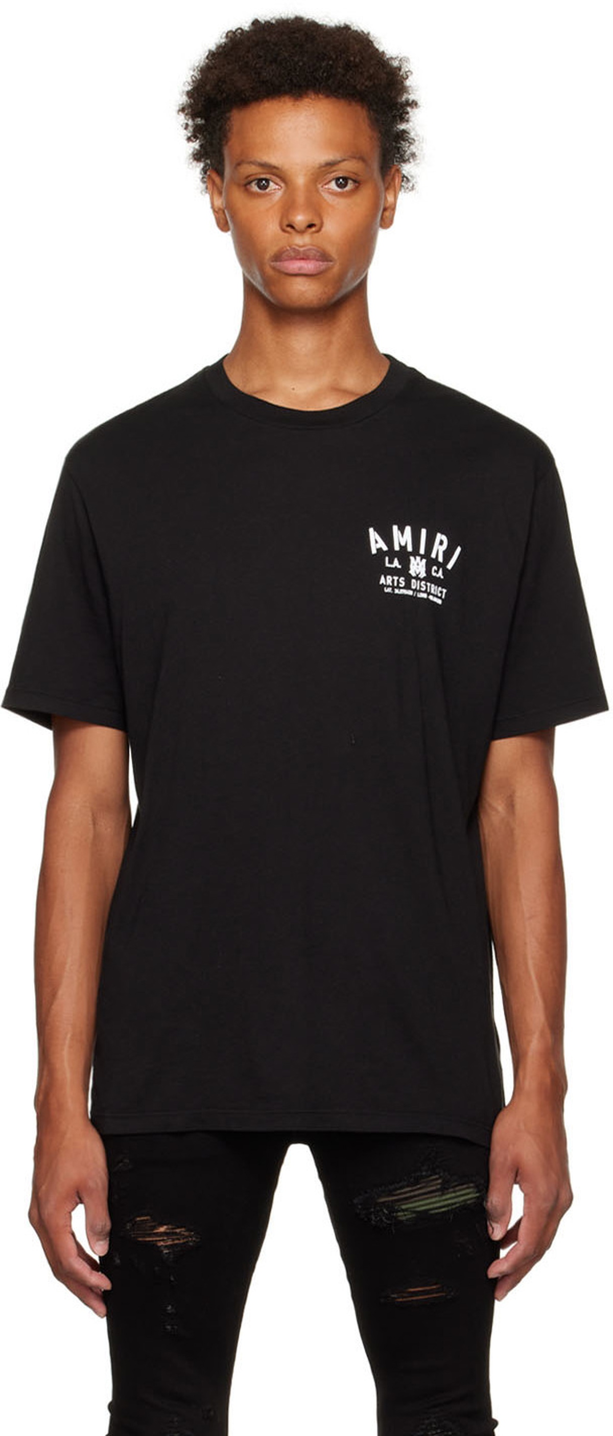 AMIRI Black Cotton T-Shirt Amiri