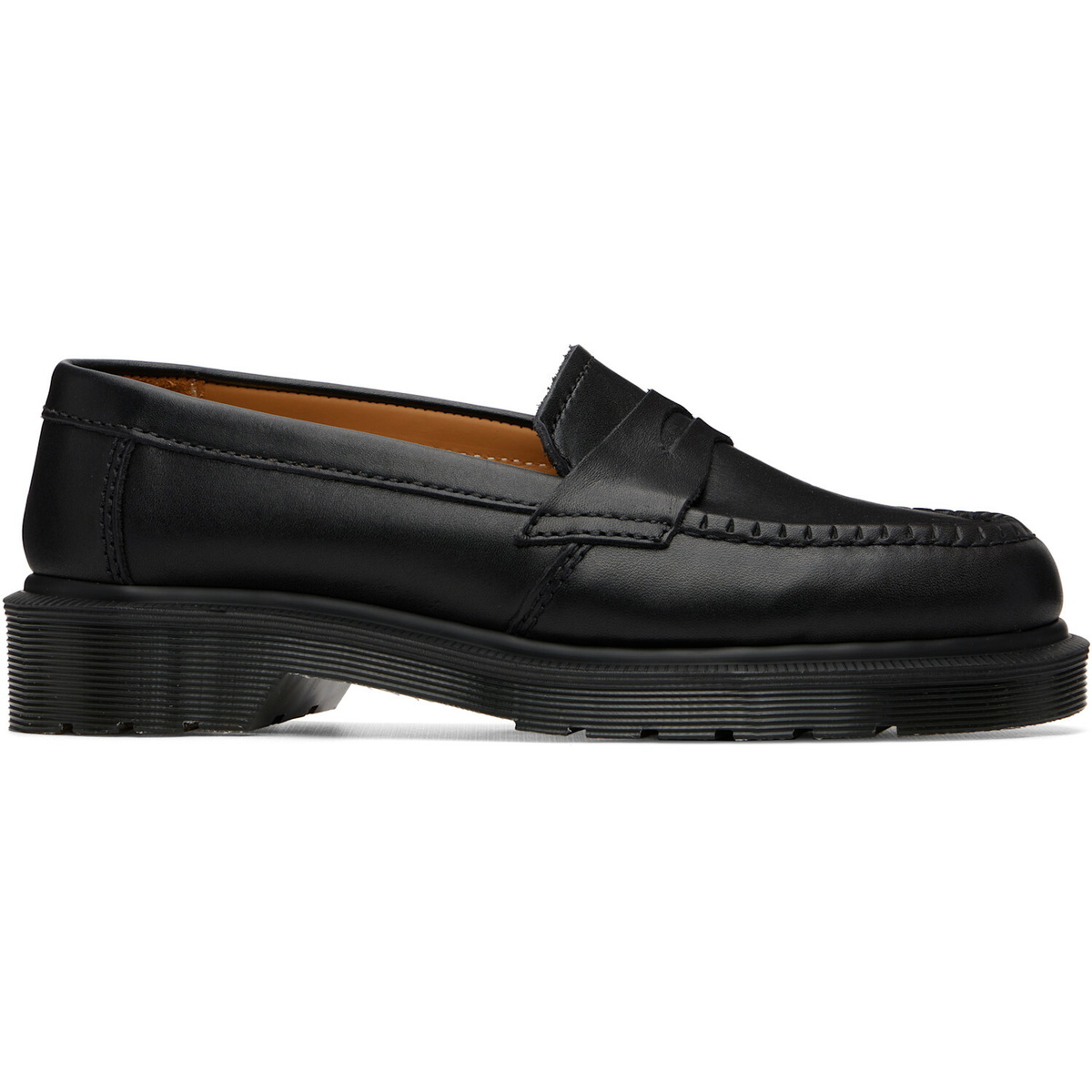 Dr. Martens Black Delapre 'Made In England' Classic Loafers