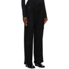 Winnie New York Black Pleated Pocket Trousers