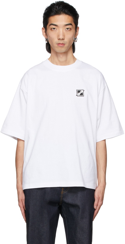 Photo: We11done White Mini Logo Patch T-Shirt