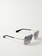 Jacques Marie Mage - Vasco Square-Frame Silver-Tone Sunglasses
