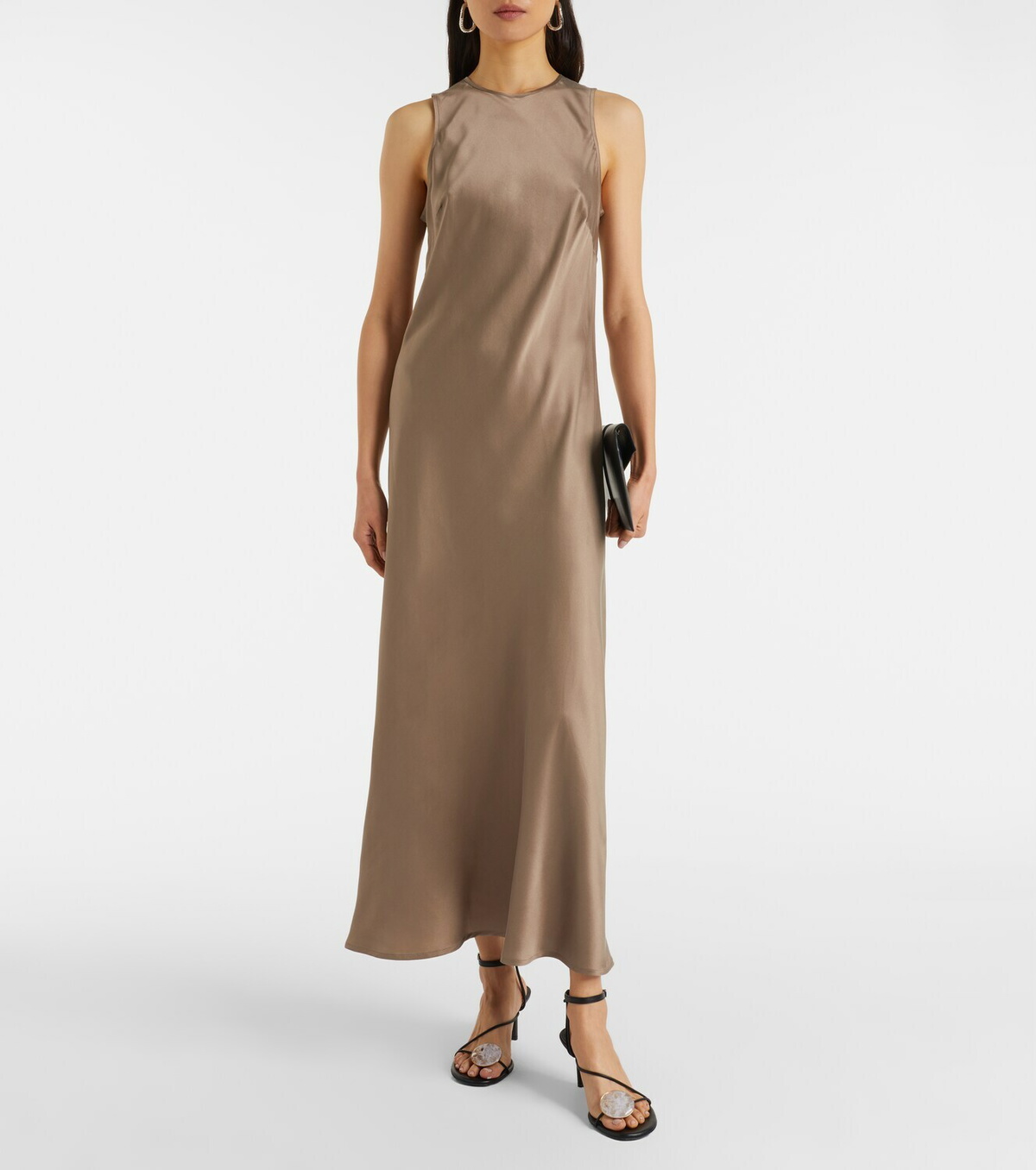 Asceno Valencia silk charmeuse maxi dress