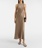 Asceno Valencia silk charmeuse maxi dress