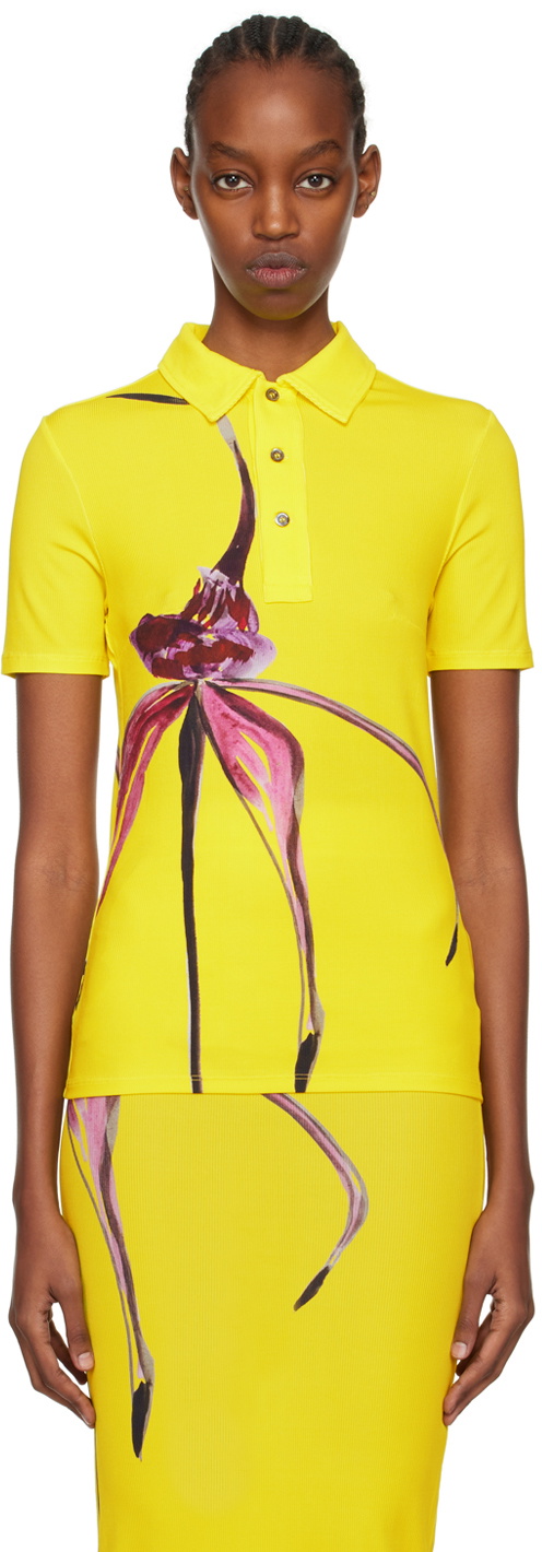 Louisa Ballou Yellow Graphic Polo