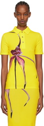 Louisa Ballou Yellow Graphic Polo