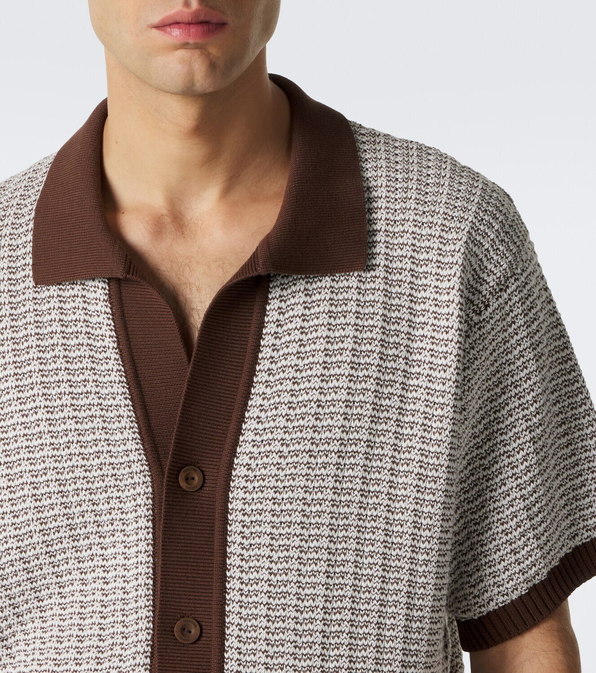 Frescobol Carioca Pinto crochet cotton shirt