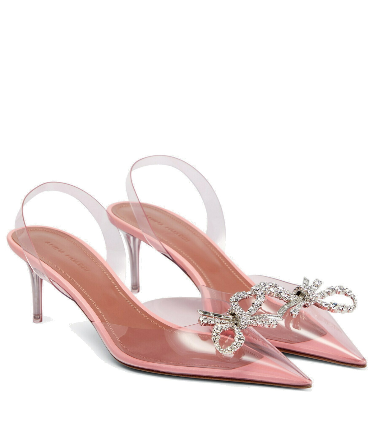 Amina Muaddi Rosie embellished slingback pumps Amina Muaddi