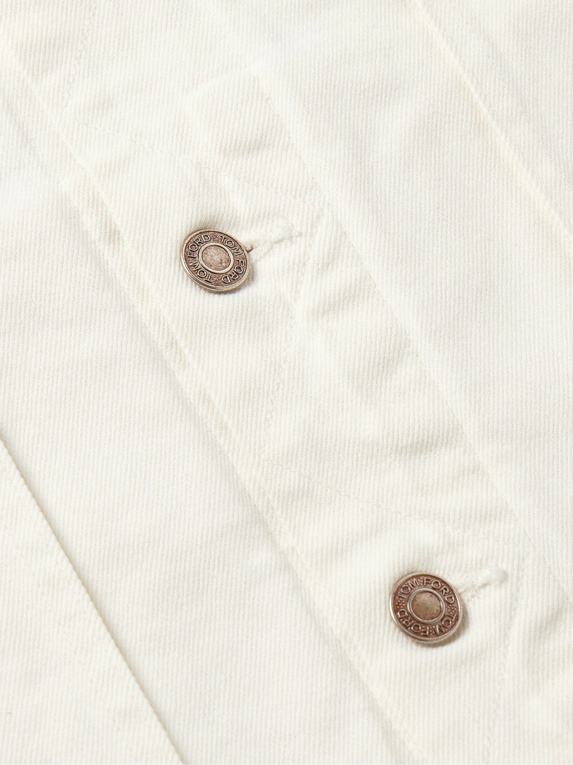 TOM FORD - Icon Selvedge Denim Jacket - Neutrals