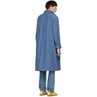 Bianca Chandon Blue Packable Hood Raincoat