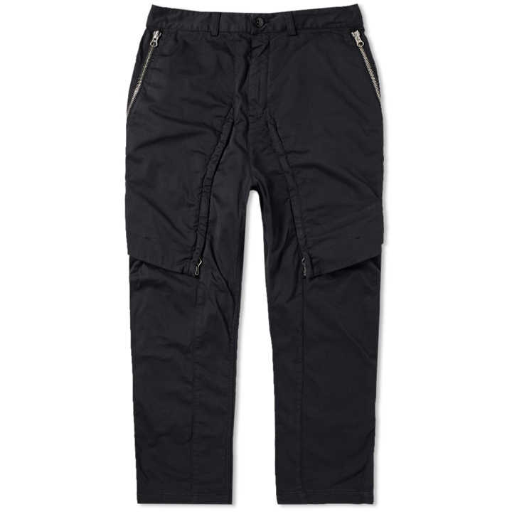 Photo: Stone Island Shadow Project Garment Dyed Satin Articulated Cargo Pants