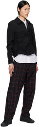 Black Comme des Garçons Black Ruched Jacket