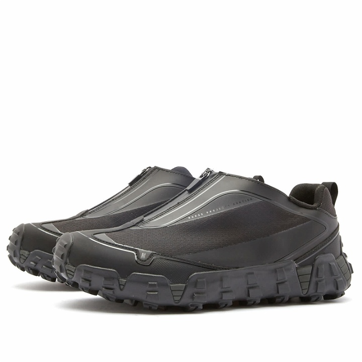 Photo: Norse Projects Men's Zip Up Runner V04 Sneakers in Black