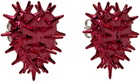 HUGO KREIT SSENSE Exclusive Pink Spiky Heart Earrings