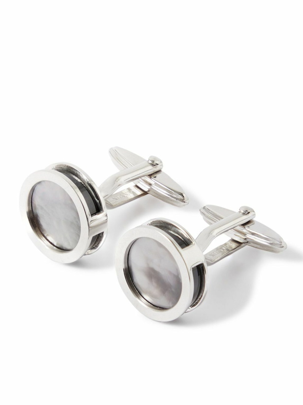 Photo: Lanvin - Platinum-Plated Mother-of-Pearl Cufflinks