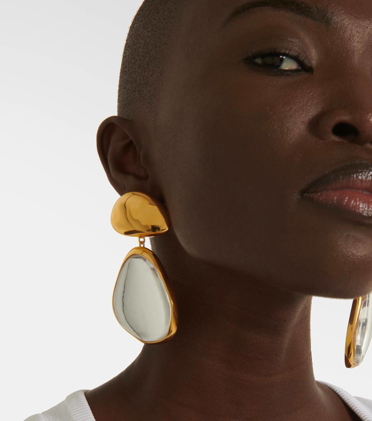 国内発送/送料関税込【Alaia】 Drop Shaped Drop Earrings Alaia Drop Earrings | 18k Gold Plated & Stainless Steel – JL