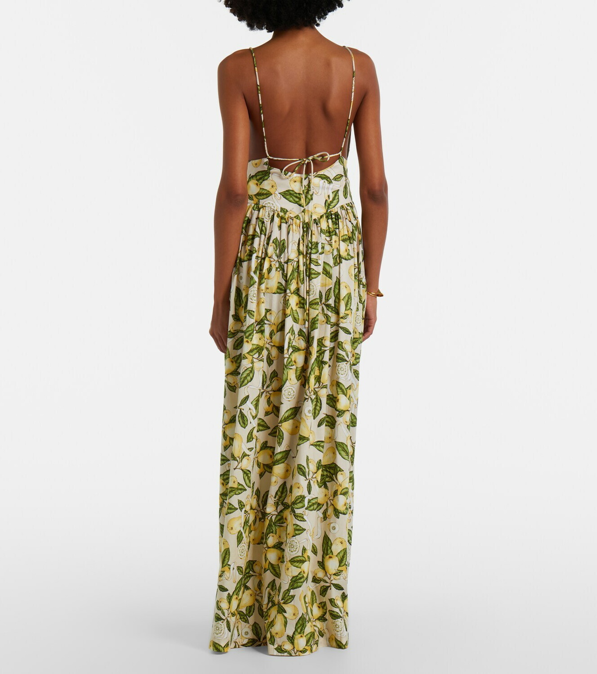 Adriana Degreas Printed cotton-blend maxi dress