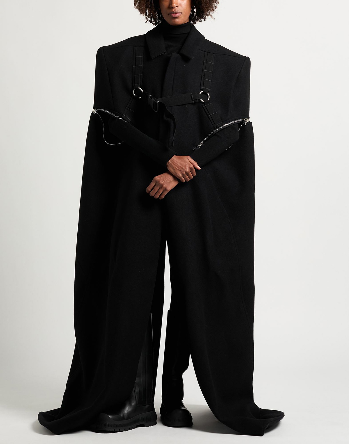 Rick Owens Womens Cape in Black