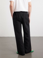 Cherry Los Angeles - Wide-Leg Linen Trousers - Black
