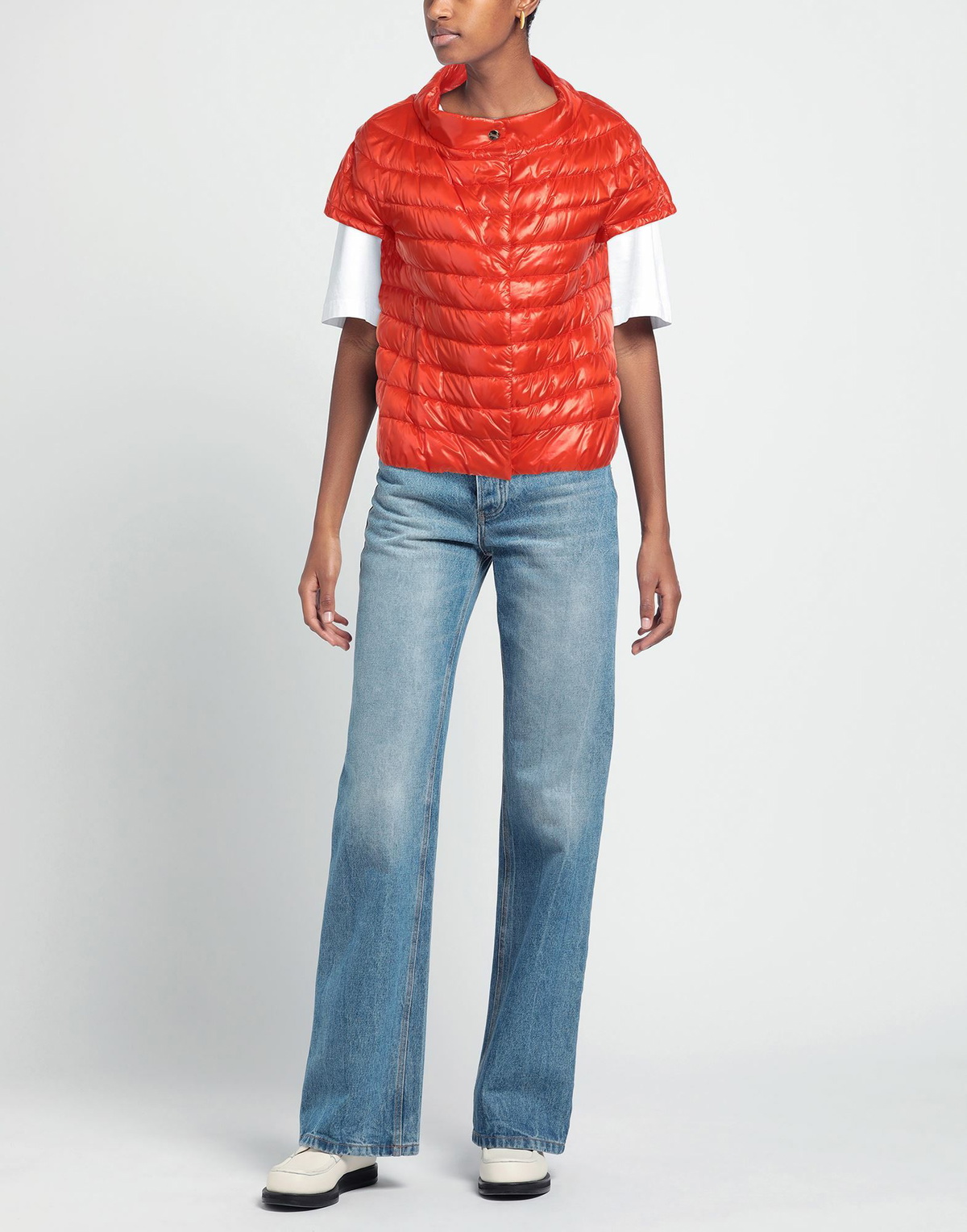 Herno Womens Puffer in Orange
