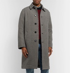 Mr P. - Checked Wool Overcoat - Black