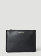 Comme des Garçons Wallet - Interior Print Zip Pouch in Black