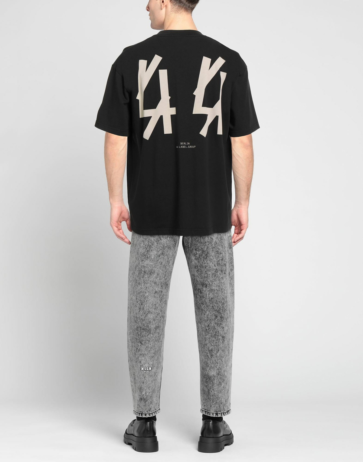 44 Label Group Mens T-shirt in Black