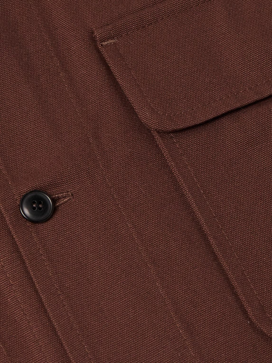 MILES LEON - Garden Cotton-Canvas Shirt Jacket - Brown