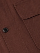 MILES LEON - Garden Cotton-Canvas Shirt Jacket - Brown
