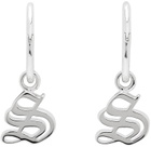 Stolen Girlfriends Club Silver Gothic Stamp Sleeper Earrings