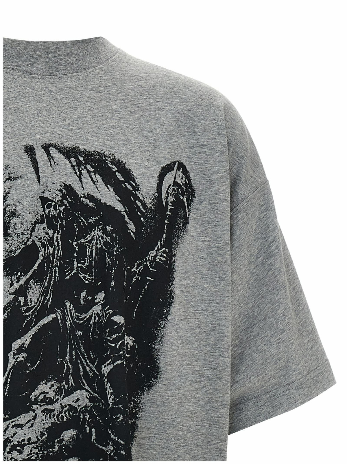 Tシャツ・カットソー VETEMENTS 'Goth' T-shirt Gray Goth Oversized T-shirt by VETEMENTS on Sale