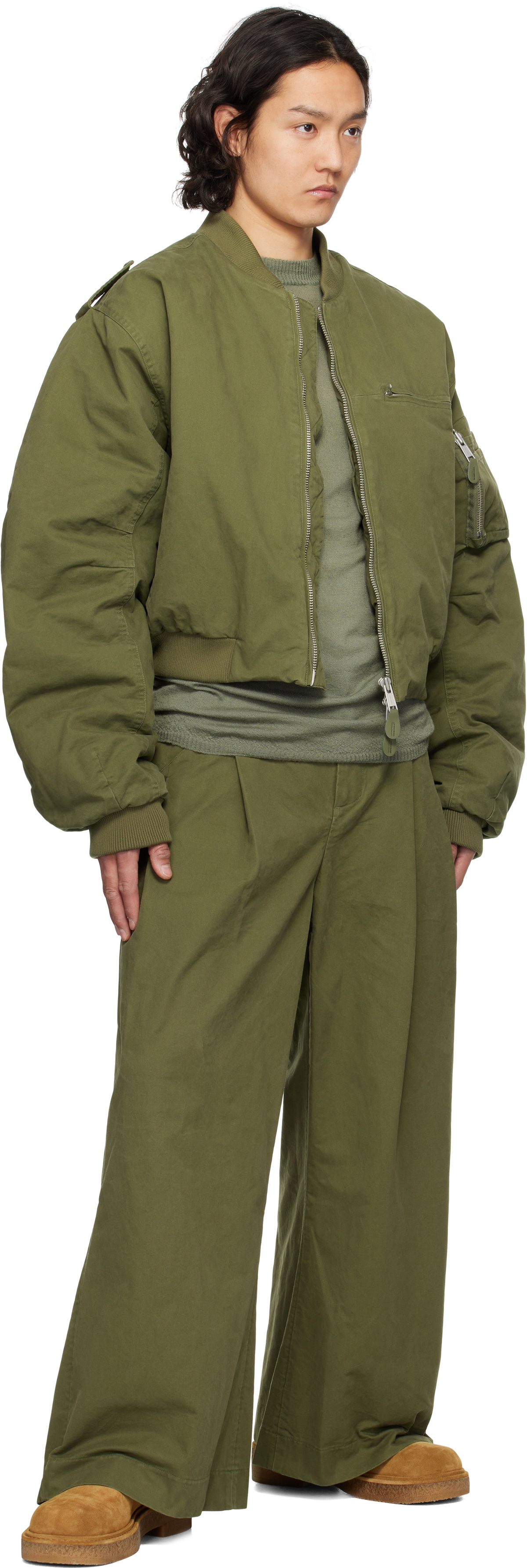 Entire Studios Khaki A-4 Bomber Jacket Entire Studios