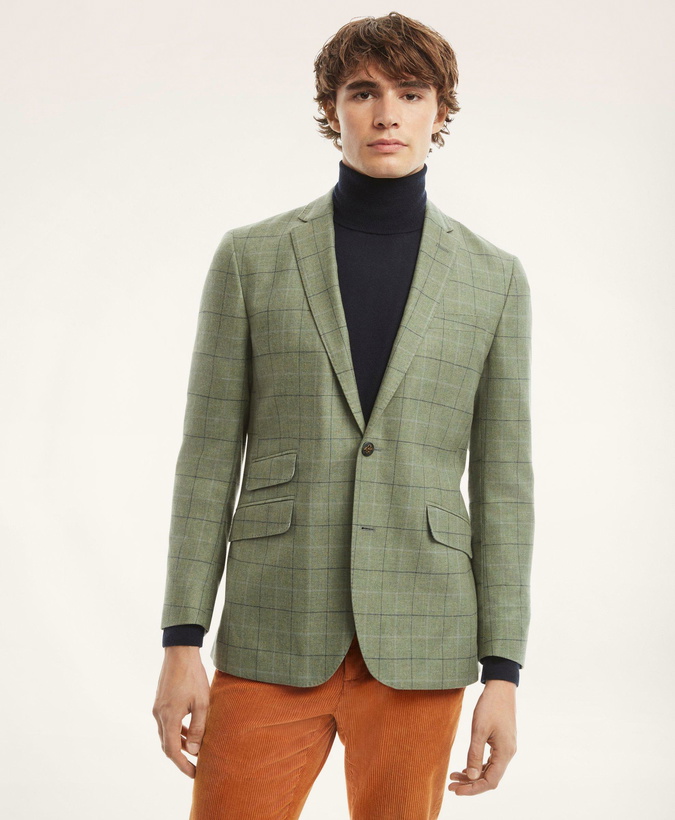 Photo: Brooks Brothers Men's Milano Slim-Fit Wool Cashmere Blend Sport Coat | Green